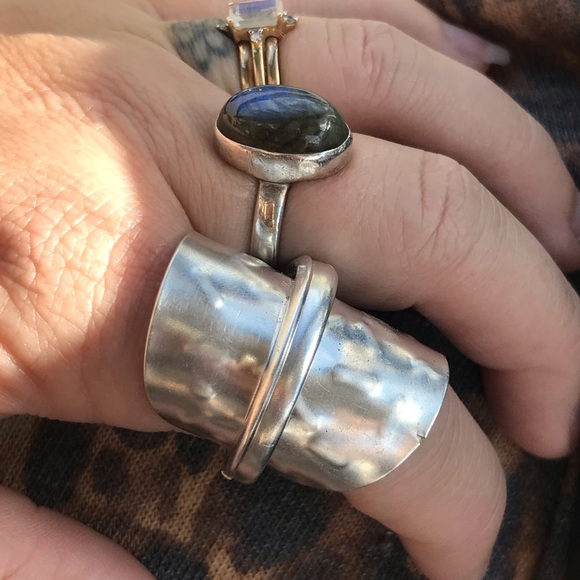 Handmade Jewelry - Silver plated spoon ring from vintage flatware